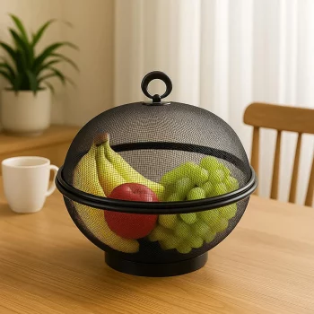 Panier à fruit avec couvercle anti-mouches