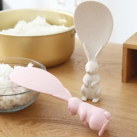 Cuillère à riz forme amusante en lapin .webp