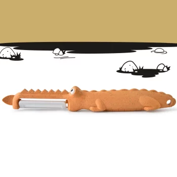 Économe cuisine design crocodile enfant.webp